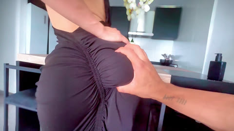 I Ride Hard on My Boyfriend's Father's Cock Secretly at the Family Dinner!
