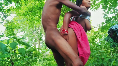Indian desi village bhabhi was called to the jungle and fucked