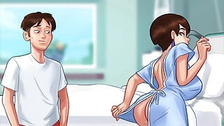 Summertime saga: the nurse helped Johannes