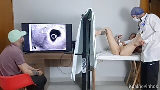 Cuckold takes wife to have an ultrasound!