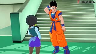 Android 18 dances for Gohan at the university - Dragon Ball Zex Series