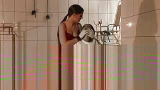 Poor Girl in Straight Jacket Fucked by a Bad Lesbian Doctor