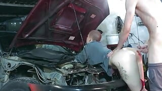 Sexy Mechanic Vilu Vidish Gets Pounded Toyota Ae101