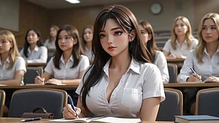 Adult Student Seduces Her Professor – After Hours (AI Generated)