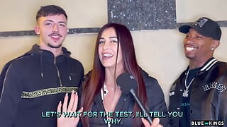 Street Interview Ends In Interracial Threesome At Hotel