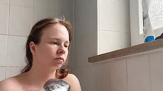 Teen with Perfect Body Showers