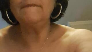 Stepmom riding and talking dirty to stepson in her bed