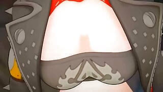 Zenless Zone Zero - Burnice White Riding a Dick - 3D Hentai Animations