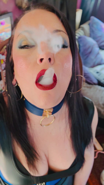 British Wife, Tina Snua, Smoking 2 Cigarettes At Once! Drifting Snap Inhales Smoker Smoke OMI OME Clip 1
