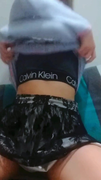 Humping pillow naughty student masturbation while alone at home Clip 1
