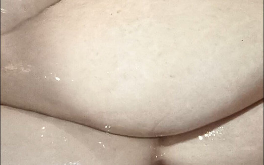 Nasty Whore Shot a Wad All Over to Her Fat Belly Full of Cum Jelly